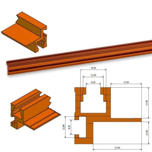 UJK L sín gérvágó, vagy radiálfűrészhez, fúrógéphez 610 mm