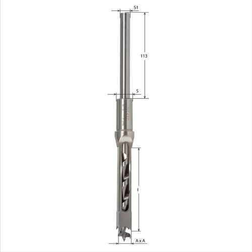 Profi lyukvéső szerszám 8x8 mm