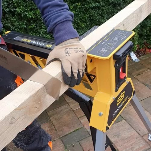 Strongbold S1 hordozható állványos satu és munkabak