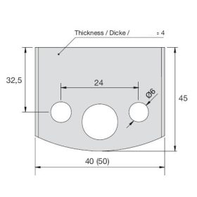 Univerzális marófejhez 40x4 mm profilkéspár