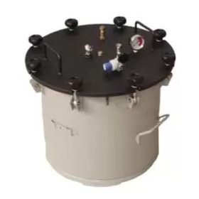 Nagynyomású rozsdamentes acél ragasztótartály, 30 kg