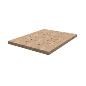   KREG 38mm perforált tömör fa munkalap választható méretben