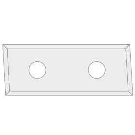 Váltólapka HM négyélű 49,5x9x1,5 mm