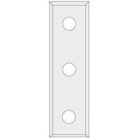 Váltólapka HM négyélű 50x9x1,5 mm