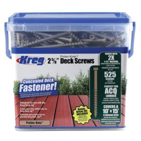   KREG® Protec-Kote bevonatos 51, vagy 67 mm csavar teraszépítéshez