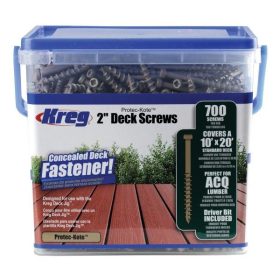   KREG® Protec-Kote bevonatos csavar teraszépítéshez, 525 vagy 700 db - 51mm/700db