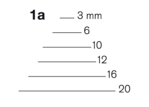 Pfeil 1a' kanalas véső  3-20 mm - 10
