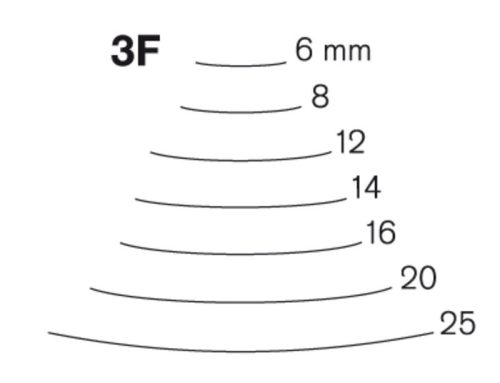 Pfeil 3F' virág véső 6-25 mm - 6