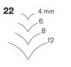 Pfeil 22' speciális véső 4-12 mm - 8