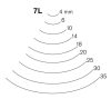 Pfeil 7L' hosszhajlított faszobrász véső  4-35 mm - 18