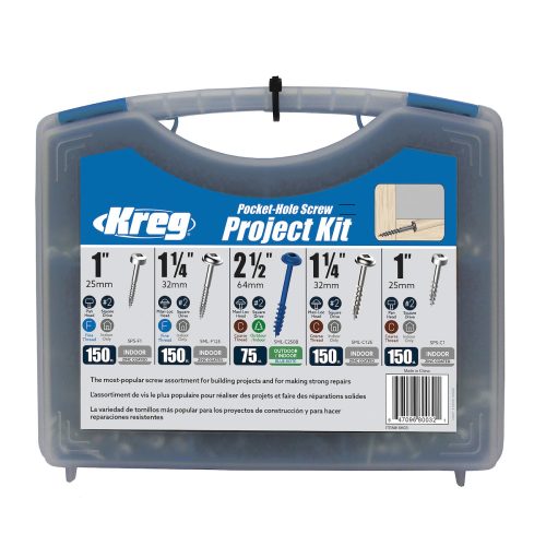 KREG® csavarkészlet (675 db) zsebfurat kötéshez