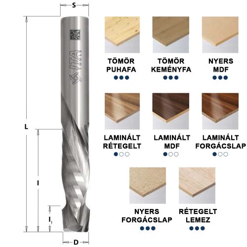 Spirálmaró HWM negatív/pozitív (régi 190 sorozat)  D6x22 mm